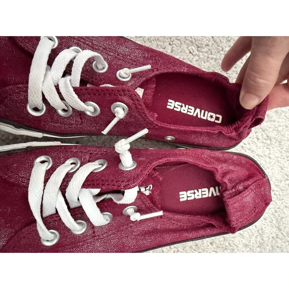 Chuck Taylor All Star Shoreline Converse Maroon Shimmer Women’s Size 7